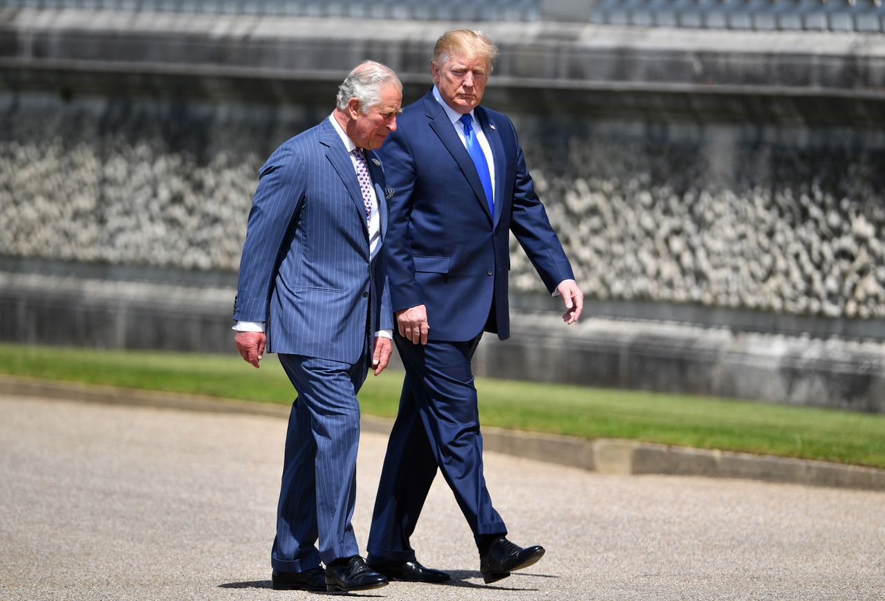 Trump znów w Londynie. "Bezprecedensowe" spotkanie z królem