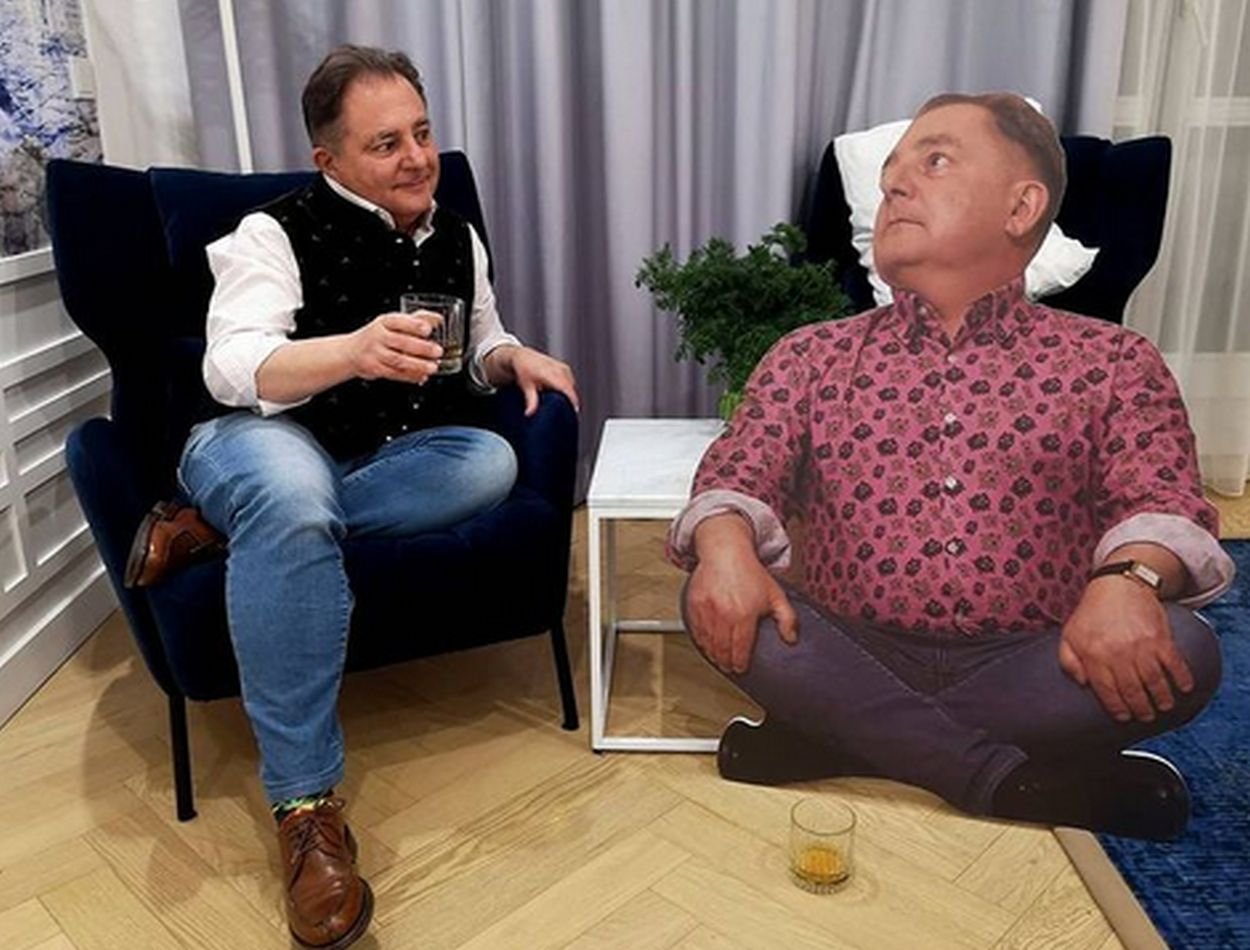 Robert Makłowicz z synami