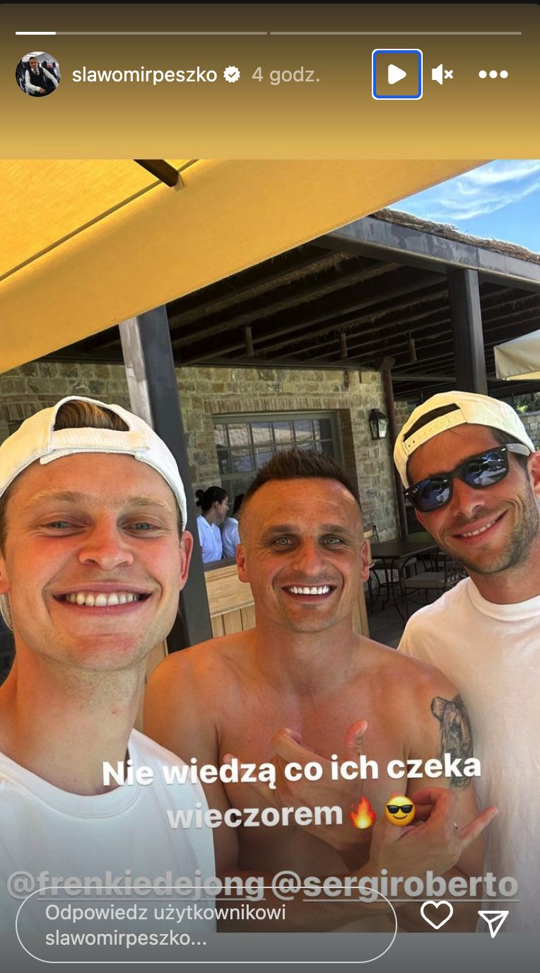 Sławomir Peszko na wakacjach