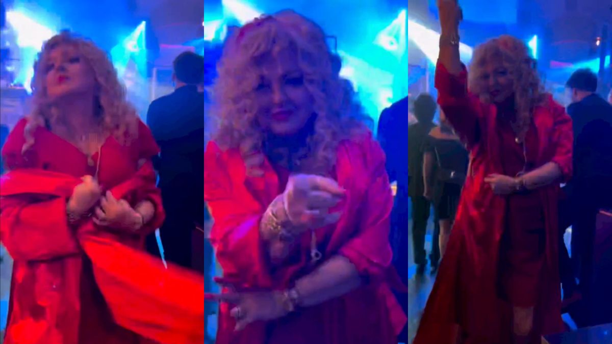 Magda Gessler wywija na parkiecie na imprezie TVN-u. "Królowa tańca"