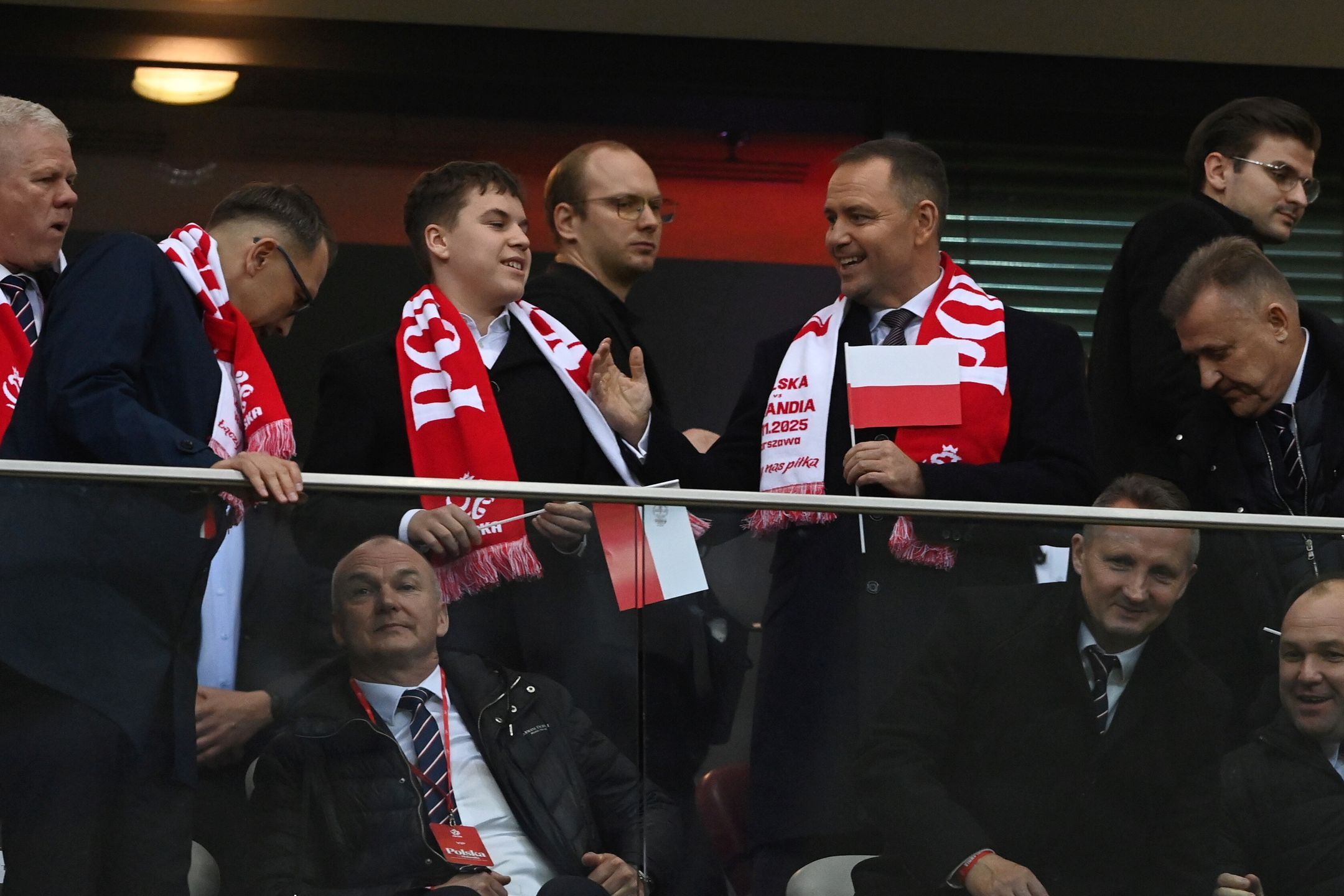 Prezydent RP Karol Nawrocki na trybunach