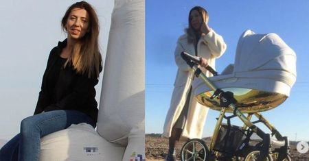 Małgorzata "dwa tysiące za wywiad" Borysewicz jeździ złotym wózkiem po polu