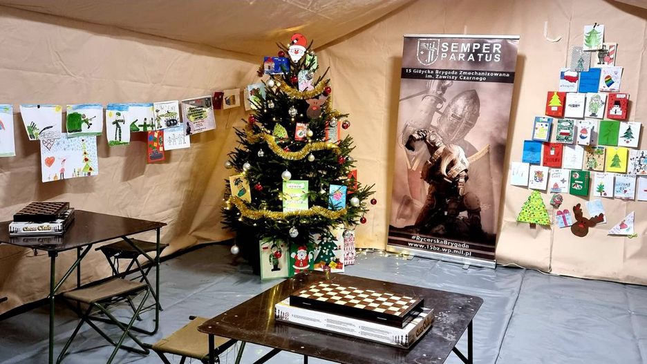 Wigilia polowa na granicy polsko-białoruskiej 