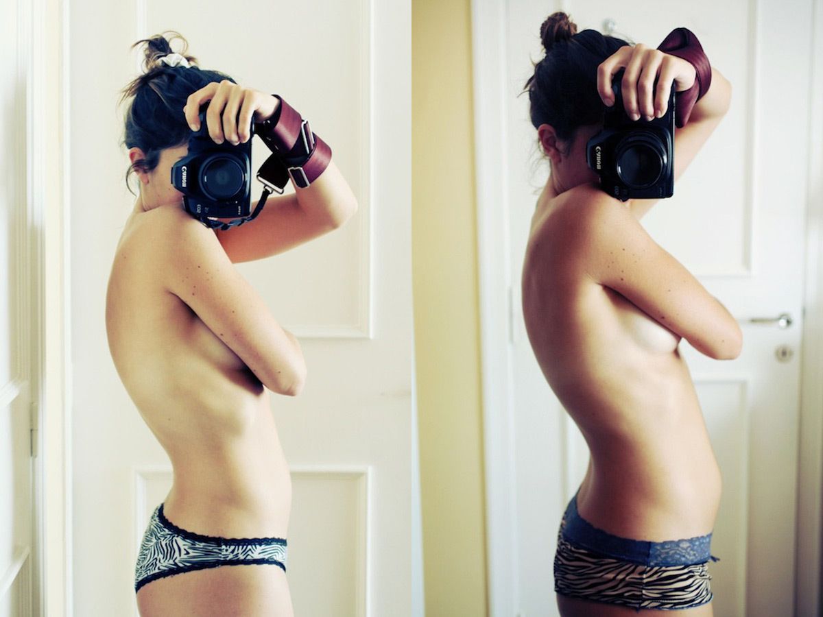 40 tygodni i lustro - piękna seria ciążowych selfie