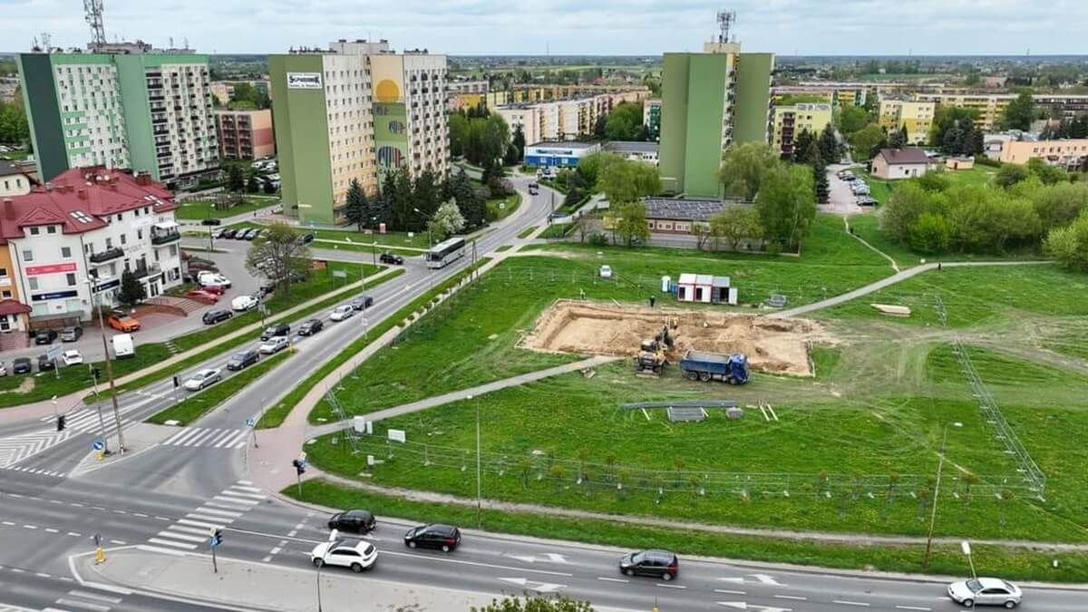 Budowa restauracji McDonalds w Łęcznej