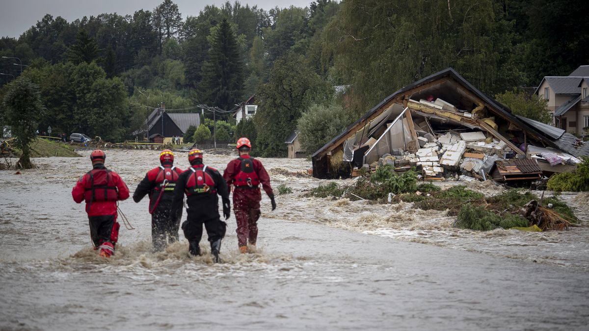 Heavy Rain Sweeps Central Europe
JESENIK, CZECH REPUBLIC - SEPTEMBER 15: Firefighters walk across a flooded street on September 15, 2024 in Jesenik Czech Republic.There have been extreme weather and flood warnings as heavy rainfall sweeps the Czech Republic, Poland, Germany, Austria and Slovakia. (Photo by Gabriel Kuchta/Getty Images)
Gabriel Kuchta