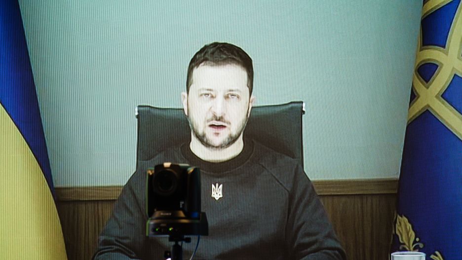 Prawicowi parlamentarzyści Austrii zobaczyli na ekranie twarz prezydenta Wołodymyra Zełenskiego i opuścili obrady izby niższej