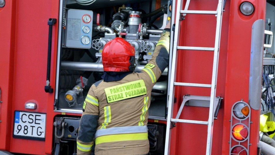 Do pożaru doszło w poniedziałkowe popołudnie.