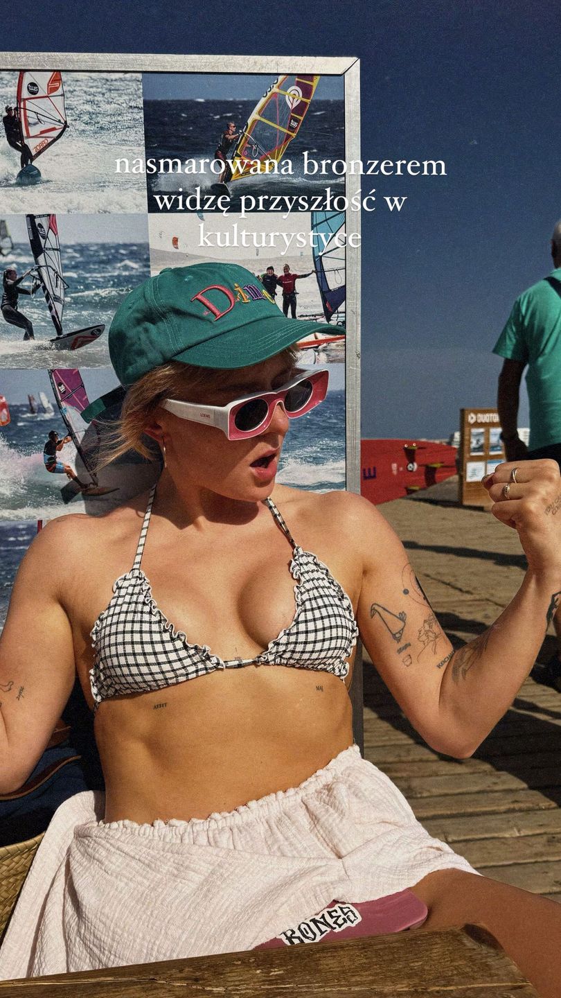 Iga Krefft na wakacjach w bikini