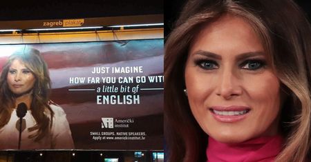 Chorwacka szkoła reklamuje się... Melanią Trump: "Jak daleko możesz zajść przy odrobinie znajomości angielskiego"