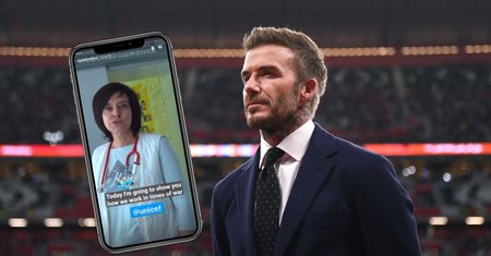David Beckham z pięknym zagraniem. Przekazał swój Instagram ukraińskiej lekarce