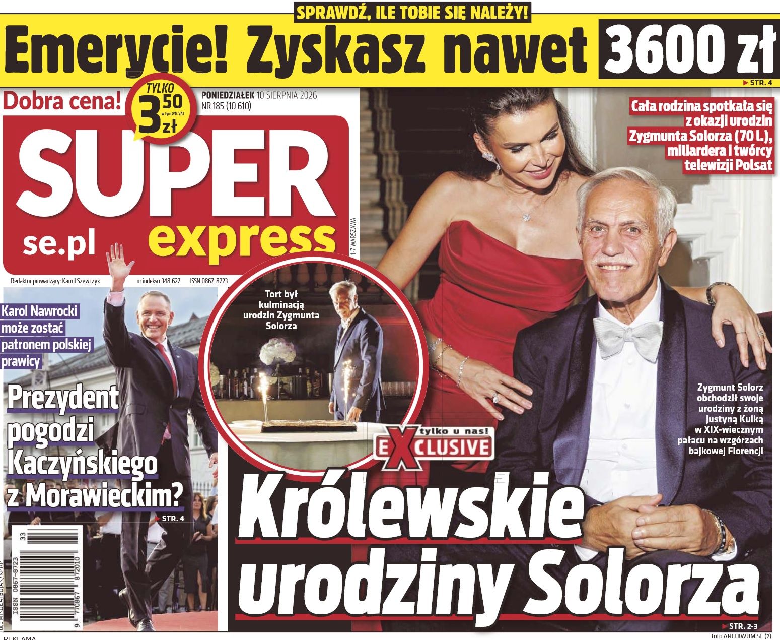 Pierwsza strona "Super Expressu"