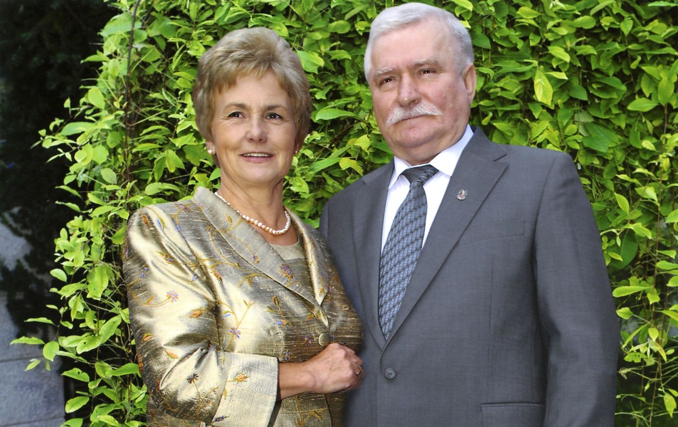 Danuta Wałęsa i Lech Wałęsa 