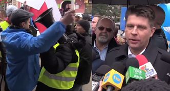 Petru obrzucony "frankami" przez zwolenników Kukiza: "ZABIERAJ FRANKI! Stop banksterom!"