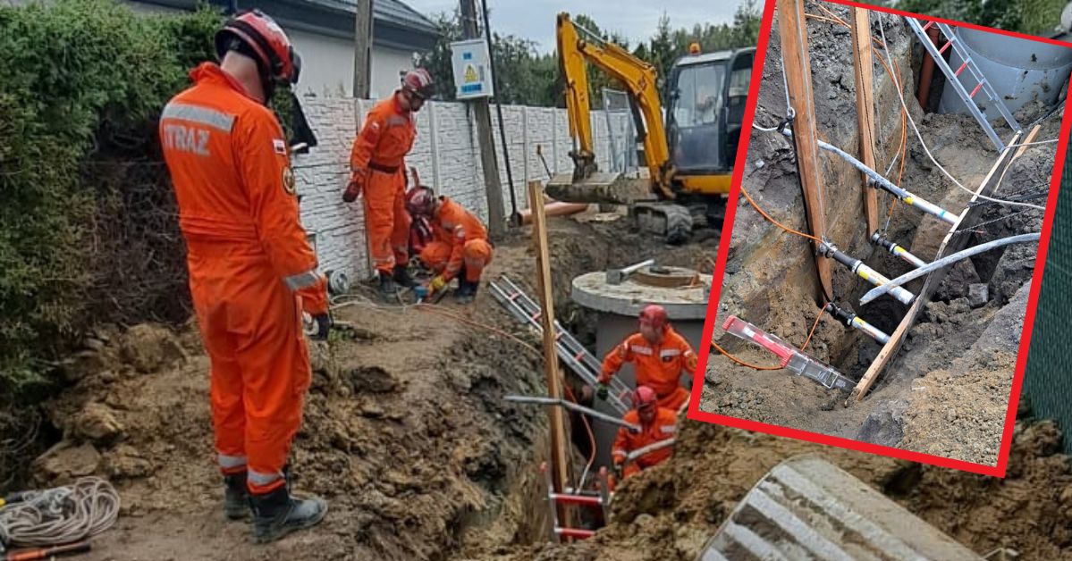 Tragedia podczas robót ziemnych. Nie żyje mężczyzna