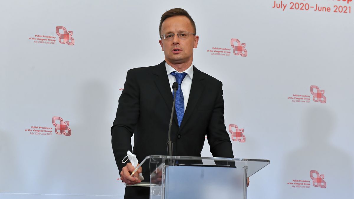 Grupa Wyszehradzka spotkała się w Łodzi. Na zdjęciu minister spraw zagranicznych Węgier Peter Szijjarto.