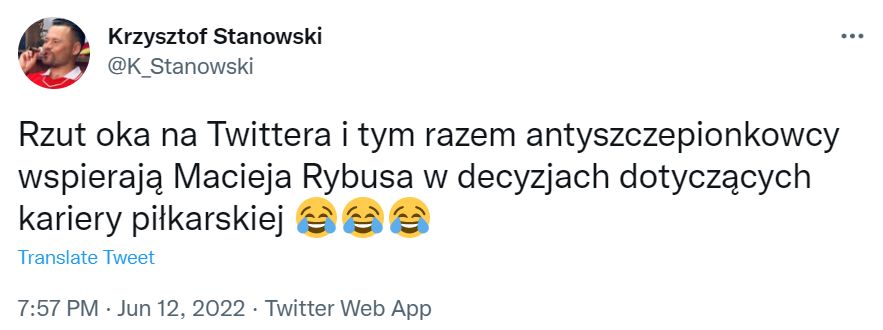 Antyszczepionkowcy wspierają Rybusa