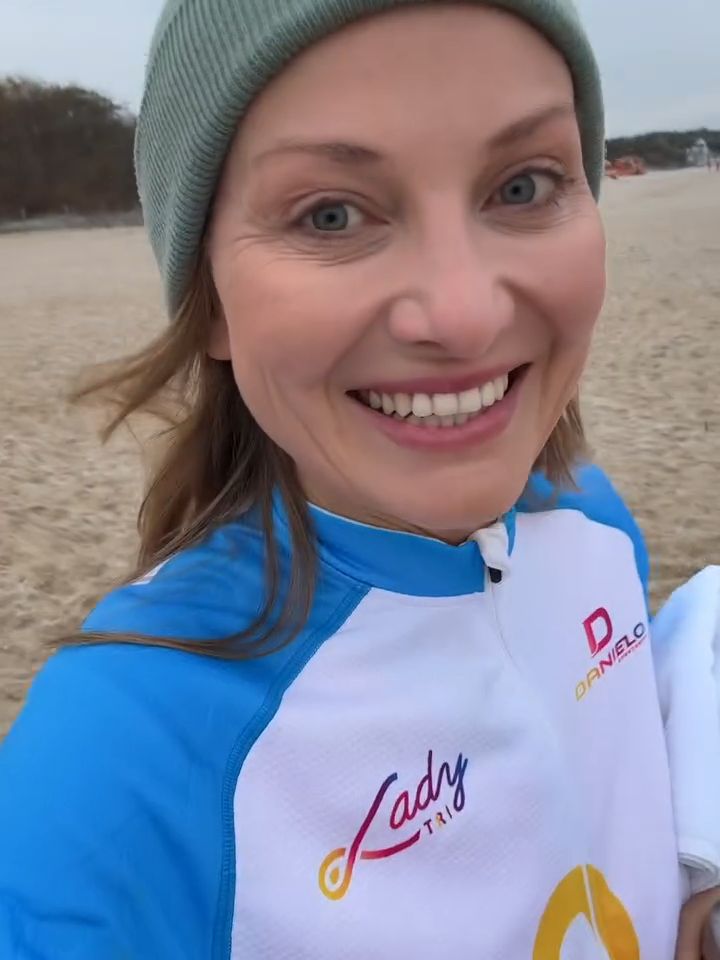 Joanna Moro wskoczyła do lodowatej wody