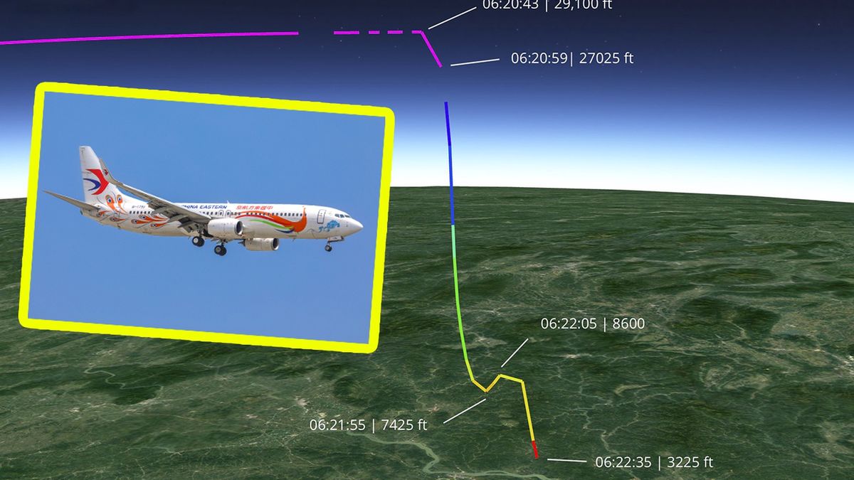 Boeing 737-800 linii China Eastern rozbił się w prowinicji Kuangsi