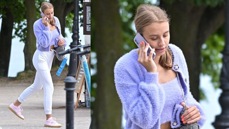 Oliwia Bieniuk na molo w Sopocie