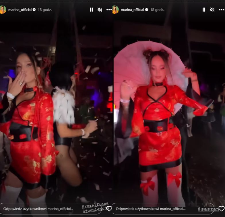 Marina Łuczenko świętuje Halloween w celebryckim gronie