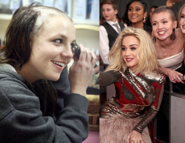 Katy Perry WYŚMIEWAŁA SIĘ z Britney Spears na Grammy! "Ogolenie głowy zostawiam sobie na załamanie nerwowe!"