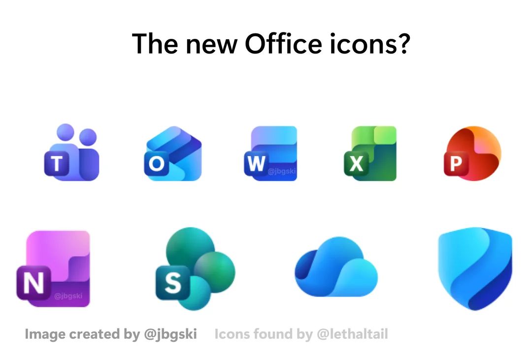 Nowe ikony aplikacji Microsoftu