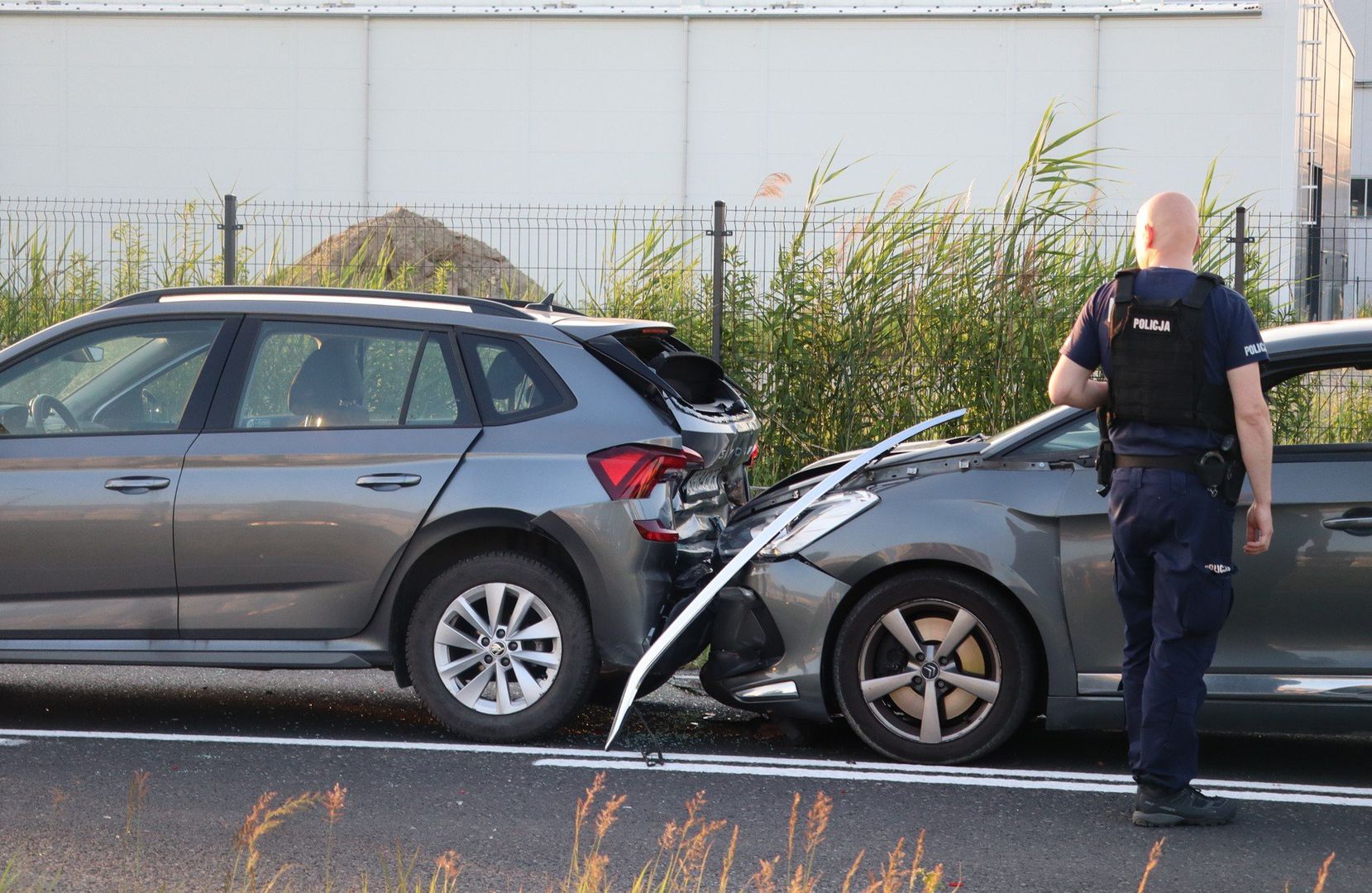 Wypadek na ulicy Fabrycznej w Oświęcimiu