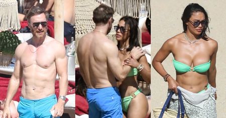 53-letni David Guetta wypoczywa na greckiej plaży w towarzystwie 28-letniej dziewczyny  (ZDJĘCIA)