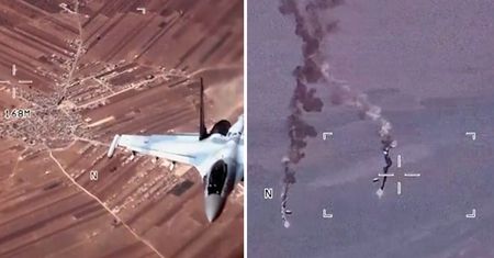 Rosyjskie myśliwce nękają drony USA. Groźny incydent w Syrii nagrany