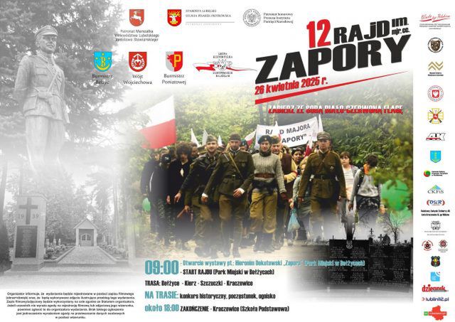 Wyruszą z Bełżyc i przejdą śladami zaporczyków. Zbliża się kolejna edycja Rajdu im. mjr. cc. „Zapory”