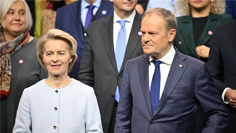  Donald Tusk i Ursula von der Leyen