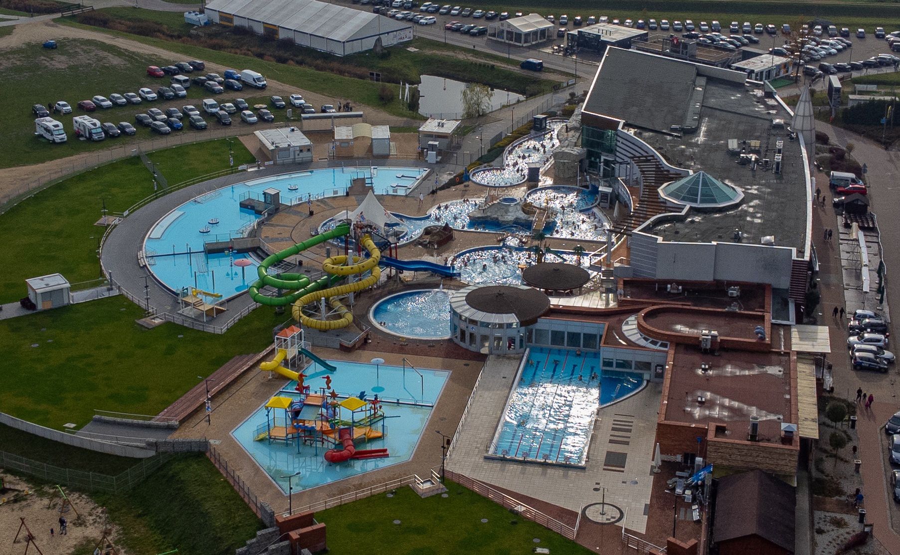 Termy Uniejów z lotu ptaka