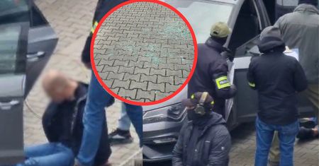 "Usłyszałem kilka huków, aż się cofnąłem". Akcja CBŚP pod blokiem na Gocławiu