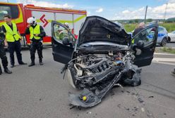 Groźny wypadek na S3. Samochód jechał pod prąd