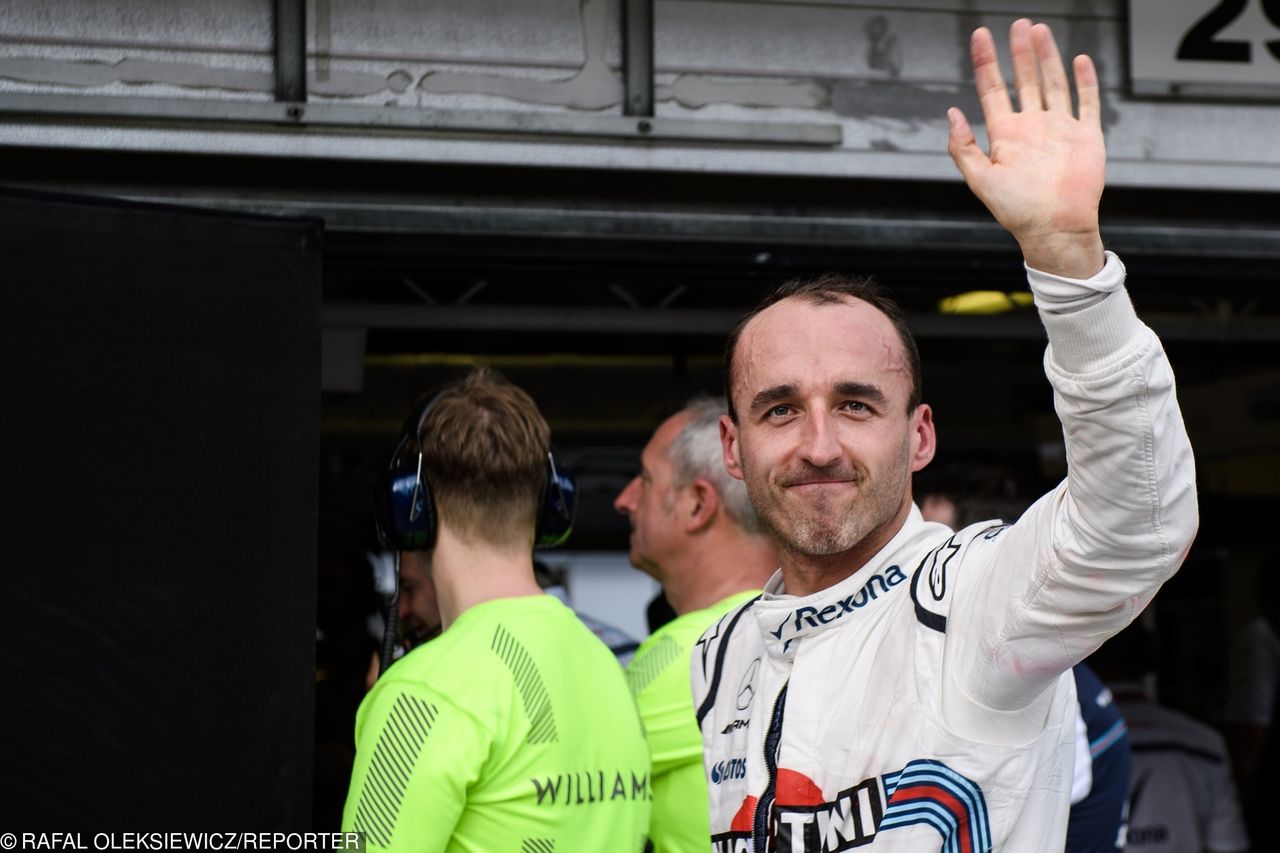 Robert Kubica podczas testów 2018 F1 na Hungaroringu