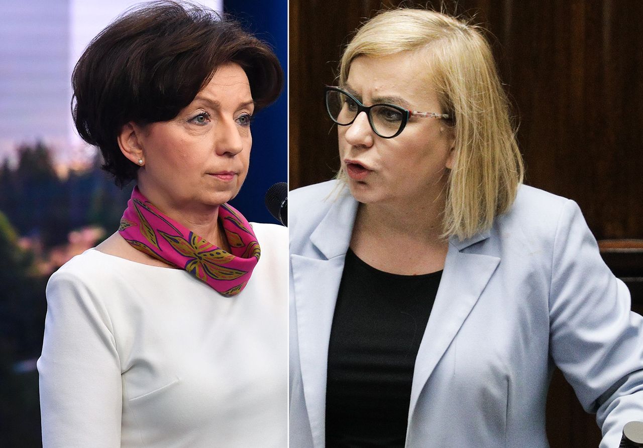 Marlena Maląg (PiS), Paulina Hennig-Kloska (Polska 2050, Trzecia Droga) Fot. Agencja Forum, PAP