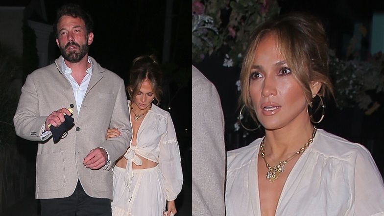 Znudzeni Jennifer Lopez i Ben Affleck opędzają się od paparazzi w drodze na kolację (ZDJĘCIA)