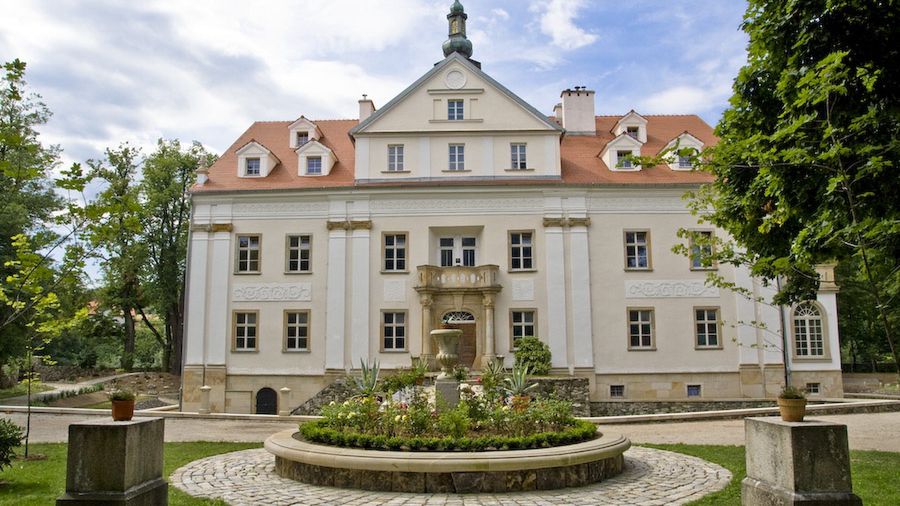 Dolnośląski pałac pod grubą warstwą tynku skrywał bezcenne malowidła