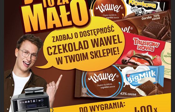 Wawel promuje czekolady konkursem „Jedna to za mało”