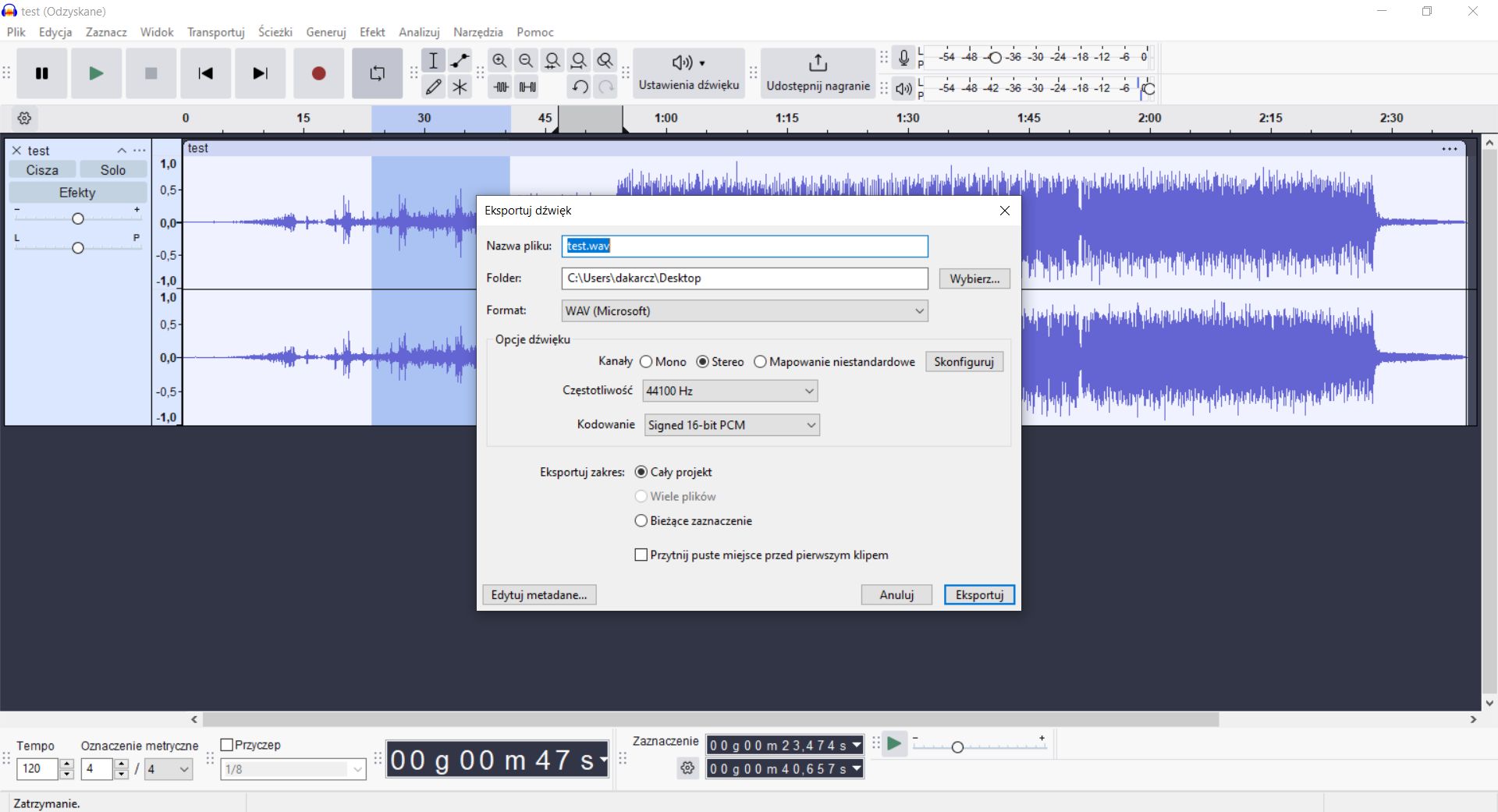 Jak poprawić jakość nagrania w programie Audacity?