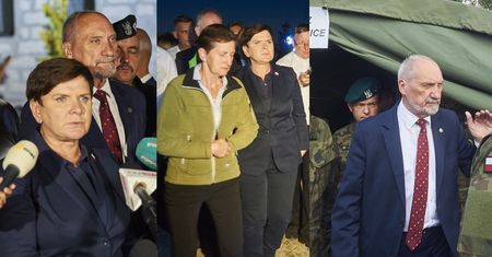 Beata Szydło i Antoni Macierewicz oglądają straty po nawałnicach... trzy dni po tragedii (ZDJĘCIA)