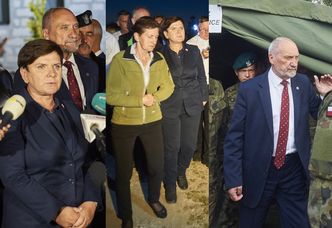 Beata Szydło i Antoni Macierewicz oglądają straty po nawałnicach... trzy dni po tragedii (ZDJĘCIA)