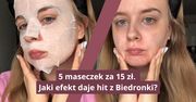 Pięć maseczek za 15 zł. Jaki efekt daje hit z Biedronki?