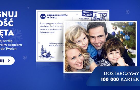 „Pielęgnuj bliskość w Święta” - Nivea promuje wysyłanie kartek