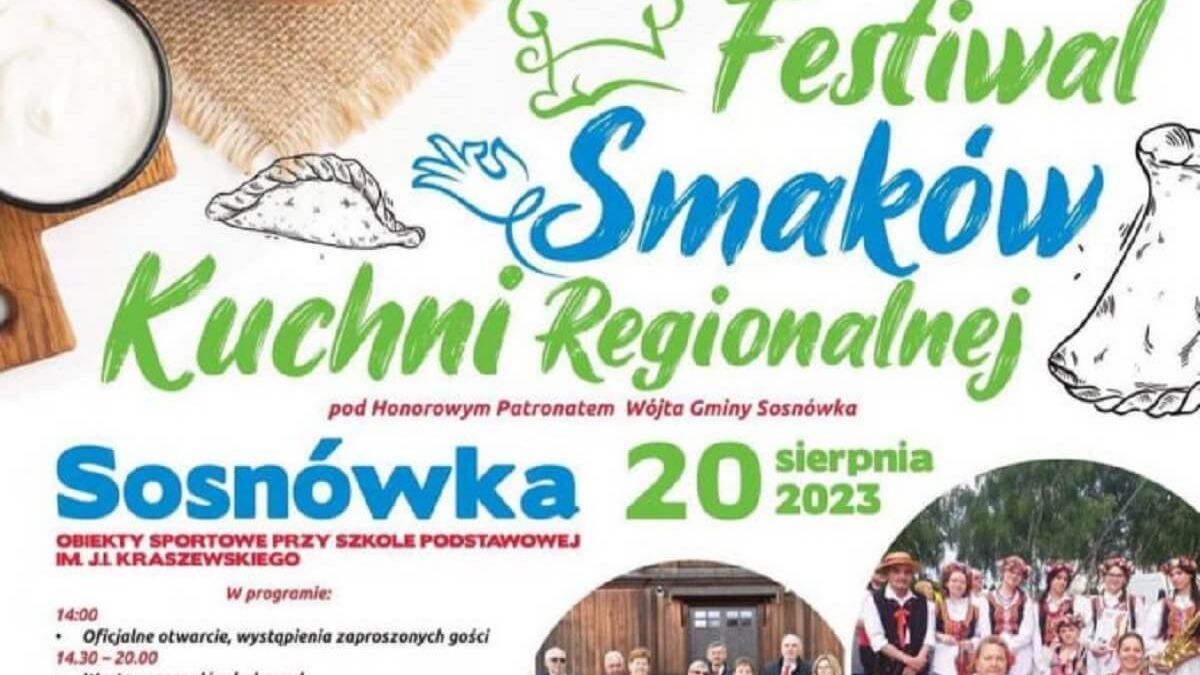 Festiwal Smaków Kuchni Regionalnej w Sosnówce 2023