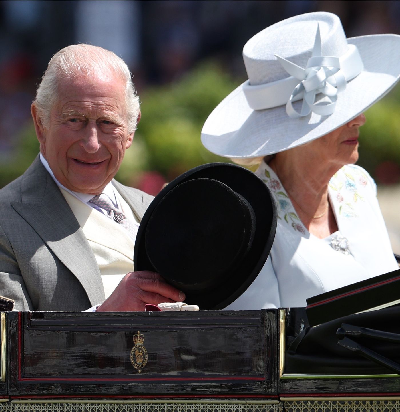 Król Karol i królowa Camilla na Royal Ascot
