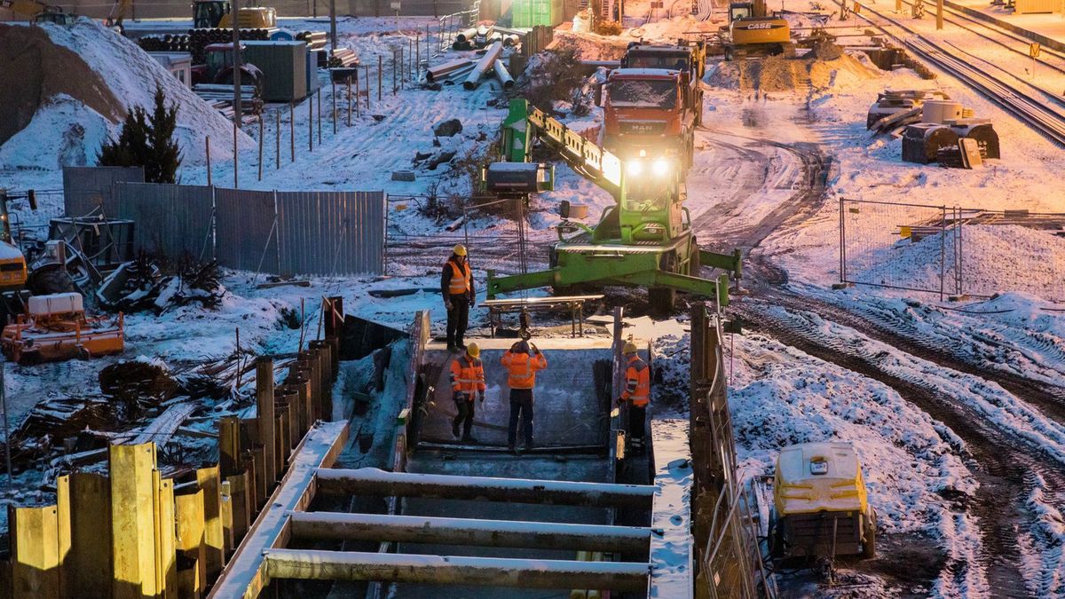 Prace na stacji Białystok w ramach tworzenia szlaku Rail Baltica