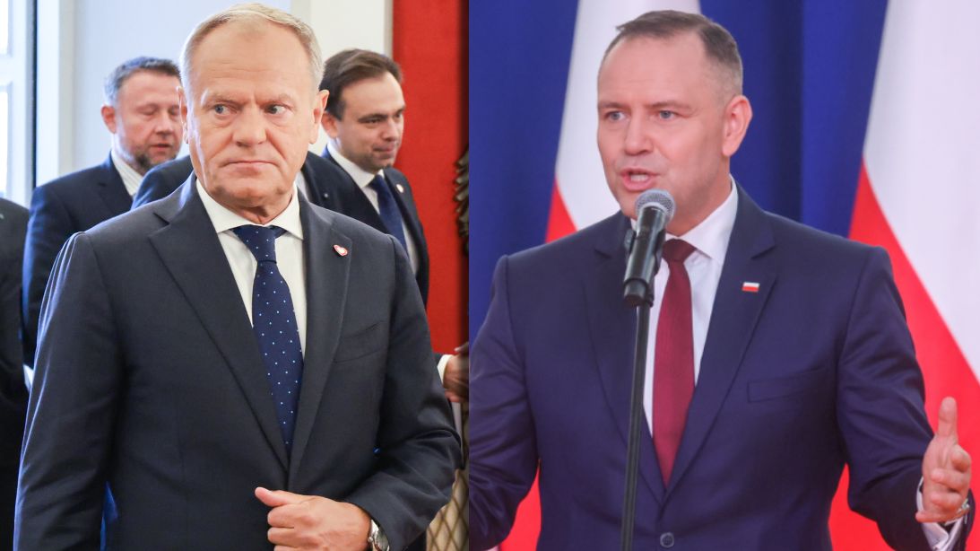 Donald Tusk i Karol Nawrocki
