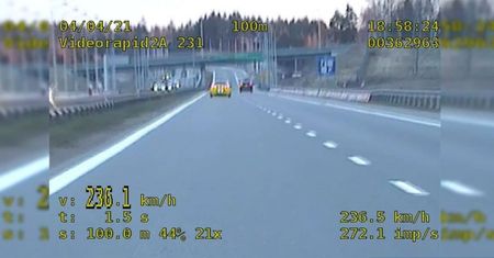 Skrażysko-Kamienna. Z zawrotną prędkością pędził przez S7. Teraz pożałuje